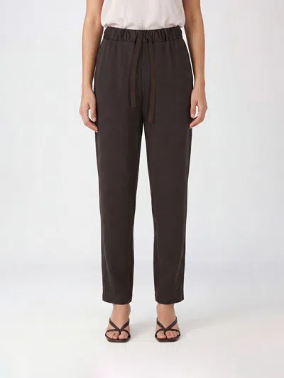 Semicouture Pants Woman Color Cocoa In Multi
