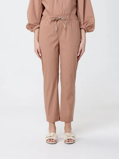 Semicouture Pants  Woman Color Pink In Brown