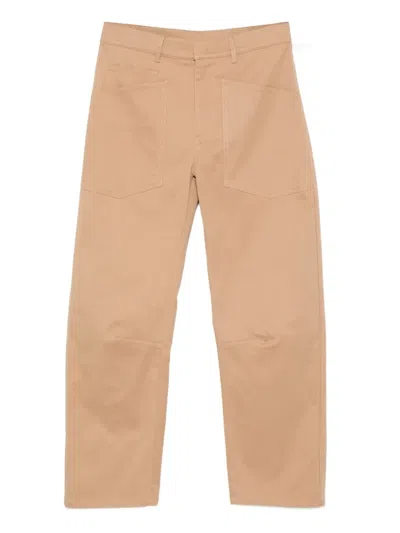Semicouture Patch-pockets Trousers In Nude