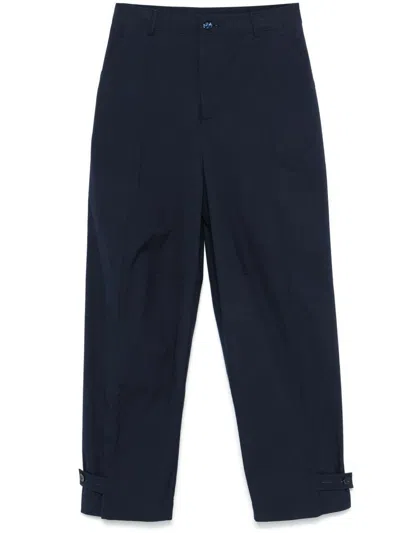 Semicouture Penelope Blue Cotton Trousers