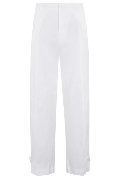 SEMICOUTURE PENELOPE HIGH-WAISTED TAILORED TROUSERS WITH ADJUSTABLE CUFFS