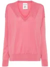 SEMICOUTURE PINK COTTON SWEATER