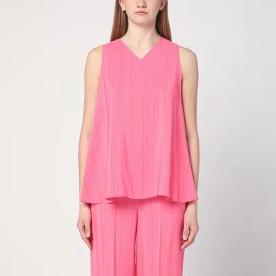 Semicouture Prya Sleeveless Top In Pink