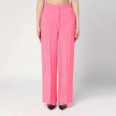 SEMICOUTURE PINK VISCOSE MARLEE TROUSERS