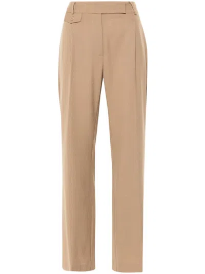 SEMICOUTURE PLEAT-DETAIL TROUSERS