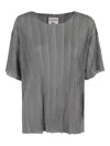 Semicouture Semi Couture Grey Veronica Top In Grey