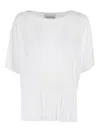 SEMICOUTURE PLEATED SHORT-SLEEVE BLOUSE