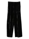 Semicouture Pleated Trousers In Black