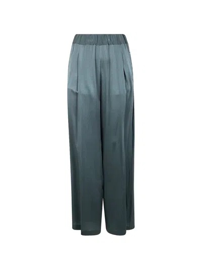 Semicouture Pleated Trousers In Gray