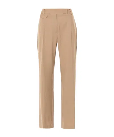 Semicouture Pleated Trousers In Nude
