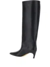 Semicouture Pointed-toe Knee-high Boots In Black