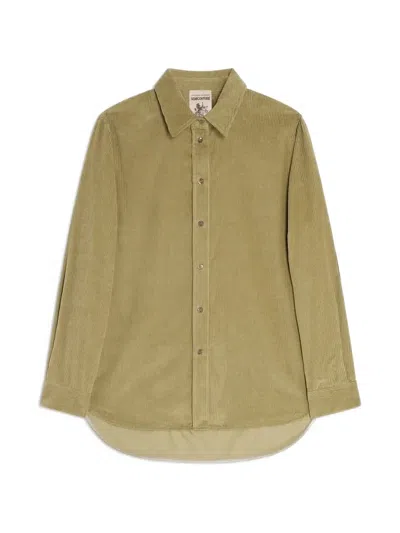 Semicouture Pollyana Corduroy Shirt In Green