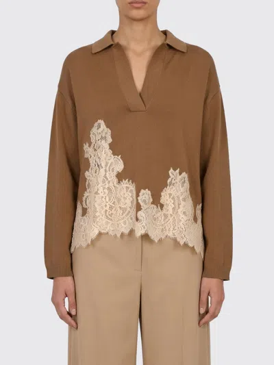 Semicouture Polo Shirt  Woman Color Rope In Brown