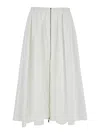 Semicouture Popeline Skirt In White
