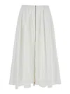 Semicouture Popeline Skirt In White