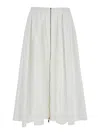Semicouture Popeline Skirt In White