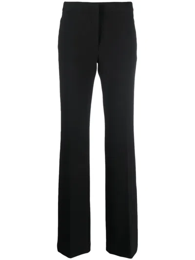 Semicouture Pressed-crease Straight-leg Trousers In Black