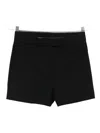 Semicouture Pressed-crease Tailored Shorts In Black