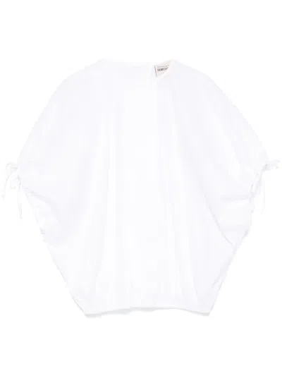 Semicouture Puffball Blouse In White