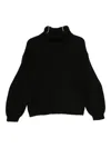 Semicouture Cashmere Blend Jumper In Black