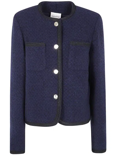Semicouture "ricarda" Jacket Clothing In Blue