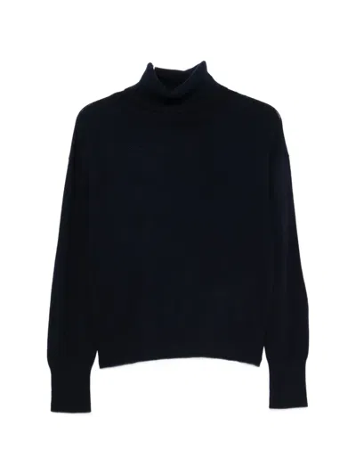 Semicouture Roll-neck Sweater In Blue