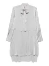 Semicouture Semi Couture Flowing Gray Midi Dress