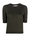 Semicouture Round Neck Sweater In Green