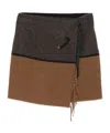 Semicouture Safety-pin Fringed Skirt In Black