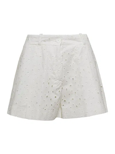 Semicouture San Gallo Shorts In White