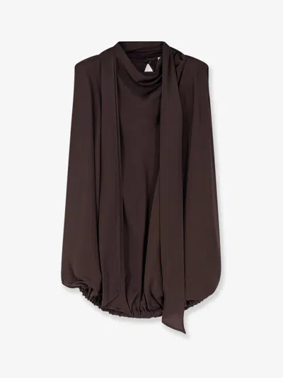 Semicouture Eugenia Top In Brown