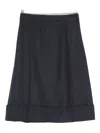 Semicouture Seam-embellished Skirt In Black