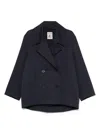 Semicouture Sebastien Cotton Blazer Jacket In Blue