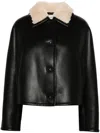 SEMICOUTURE SEMICOUTURE SELENE LEATHER EFFECT JACKET