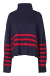 Semicouture Semi Couture Elisa Pattern Oversized Sweater In Blue