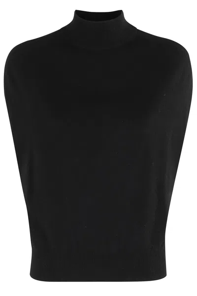 Semicouture Semi Couture Black Wool And Cashmere Sweater