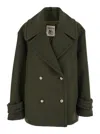 Semicouture Short Coat In Green