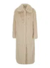 Semicouture Eco Fur Long In Neutral
