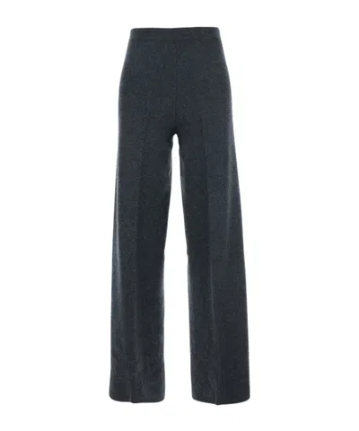 Semicouture Semi Couture Elasticated High-waist Pants In Black