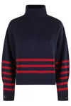 Semicouture Semi Couture Elisa Pattern Oversized Sweater In Blue