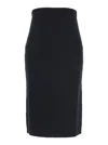Semicouture Knit Midi Skirt In Black
