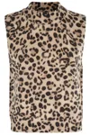 Semicouture Semi Couture Frederique Pattern Sleeveless Vest In Neutral