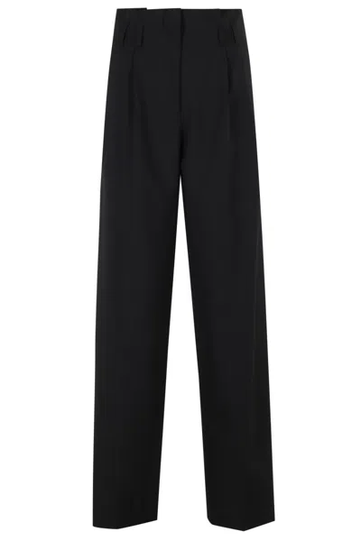 Semicouture Semi Couture High-waisted Matisse Trousers With Pleated Design In Black