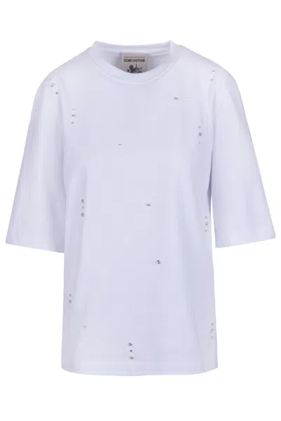 Semicouture Semi Couture - T-shirt - 470942 - Bianco In White