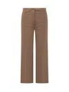Semicouture Shelby Trousers In Brown