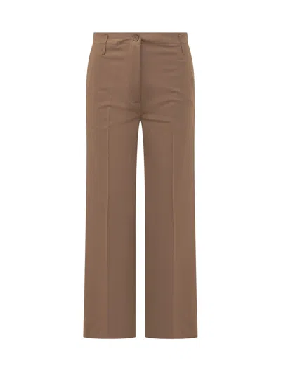 Semicouture Shelby Trousers In Brown