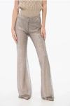 Semicouture Sequined Lauralie Palazzo Pants In Gray