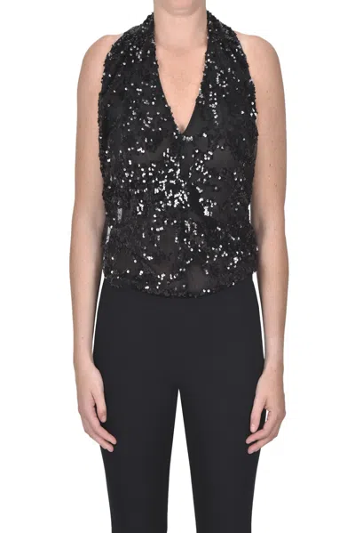 Semicouture Sequined Tulle Body