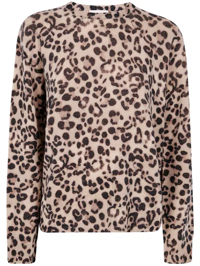 Semicouture "serenella" Sweater Clothing In Animal Print