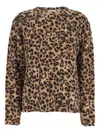 Semicouture Serenella Wool And Cashmere Jumper In Brown
